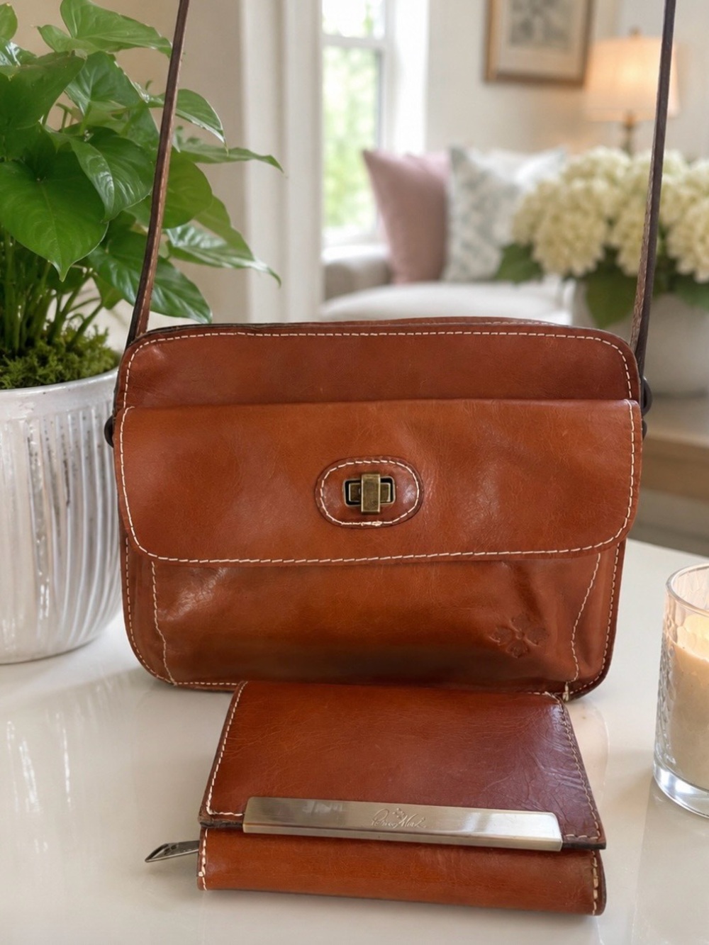 Patricia Nash leather bag and Wallet